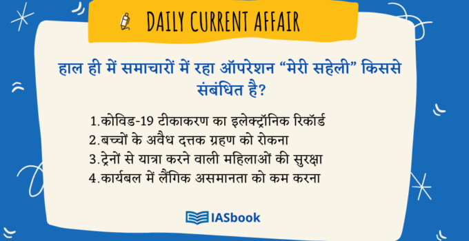 Daily Current Affairs in Hindi with MCQs-23 August 2021